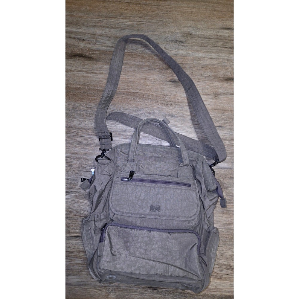 NWOT Lug Via Backpack Bag Convertible Tote Multiway Strap Crinkle Nylon Travel